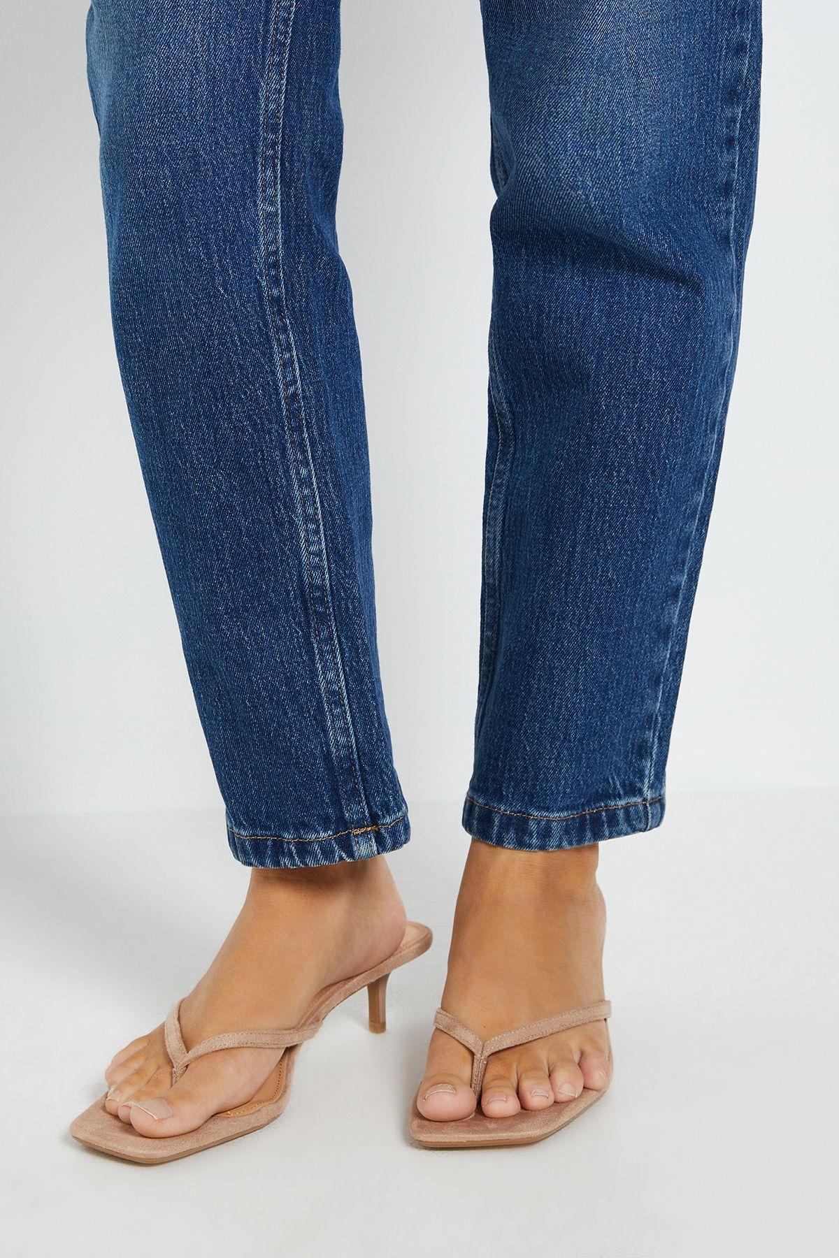 Catriona Faux Suede Kitten Heel Toe Thong Sandals by DOROTHY PERKINS