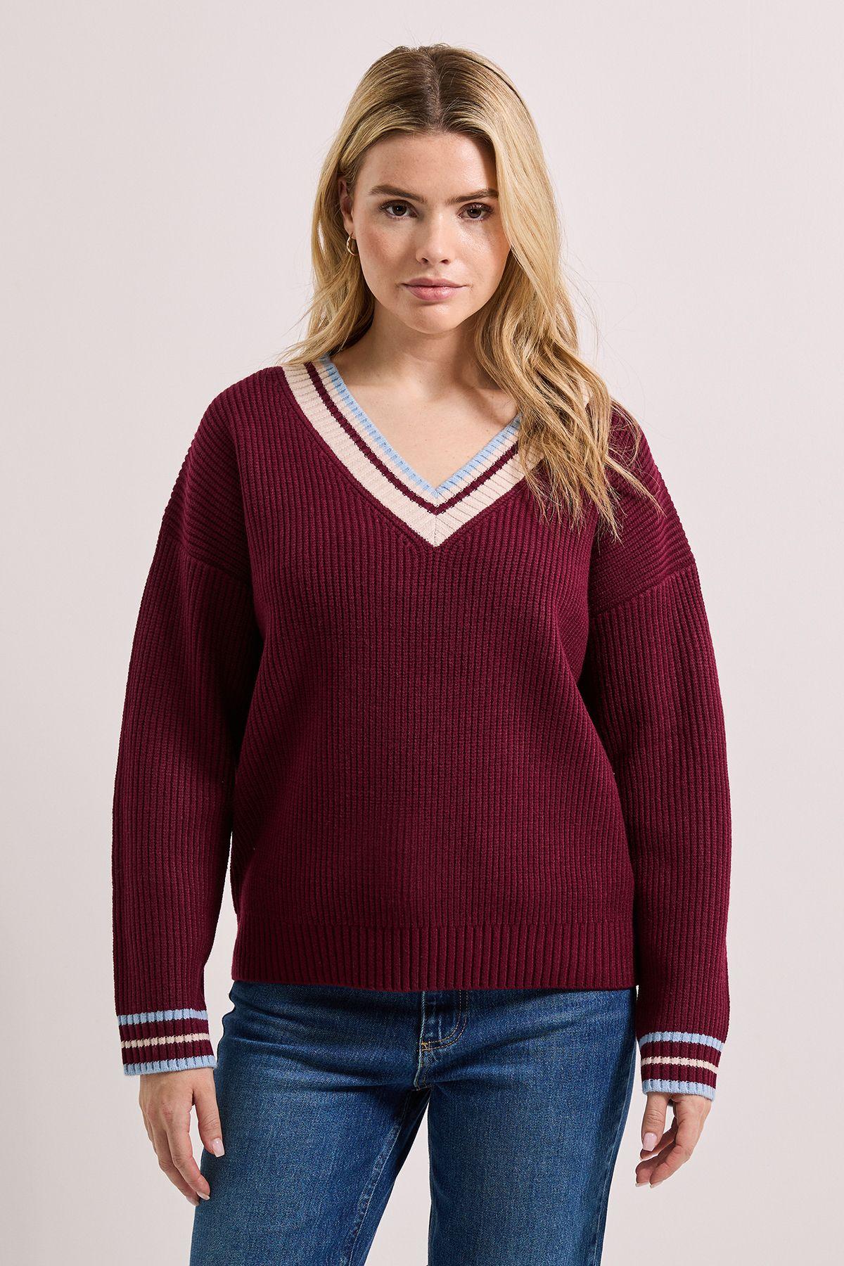 Contrast Cricket Jumper by DOROTHY PERKINS