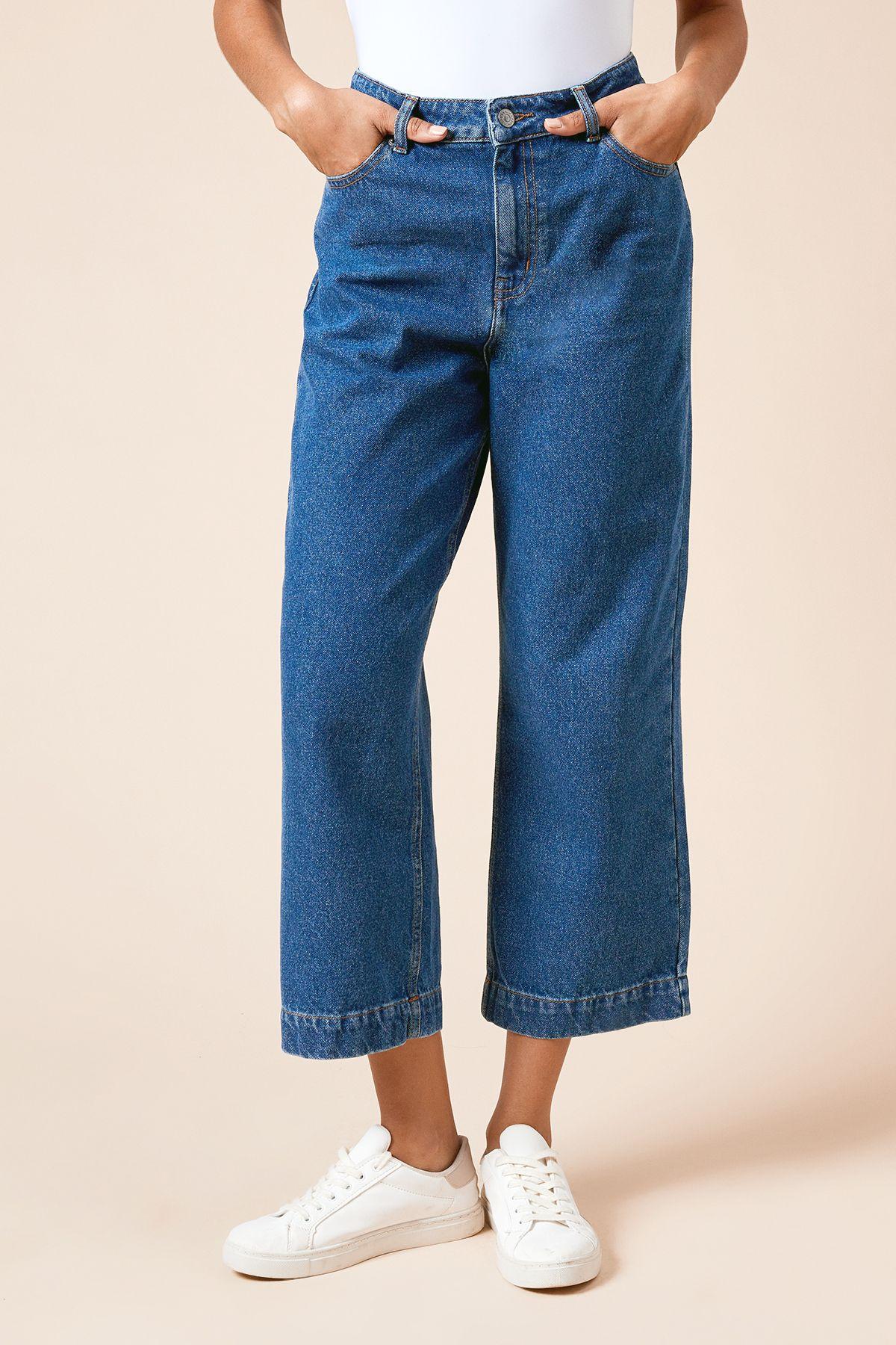 Cropped Wide Leg Jean by DOROTHY PERKINS