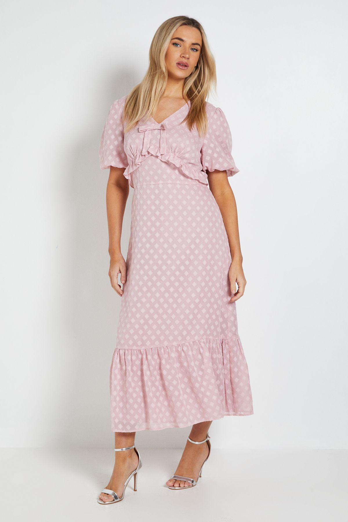 DP Luxe Ruffle Detail Waist Chiffon Maxi Dress by DOROTHY PERKINS