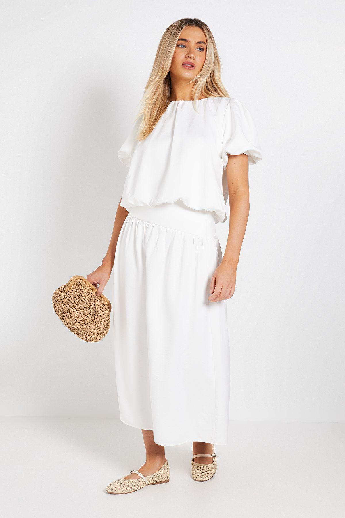 Dropped Shaped Waist Skirt by DOROTHY PERKINS