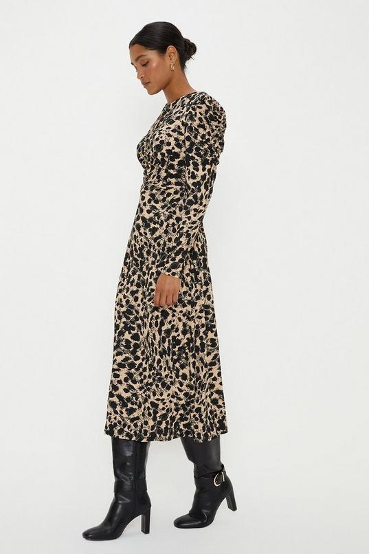 Leopard Keyhole Jersey Midi Dress by DOROTHY PERKINS