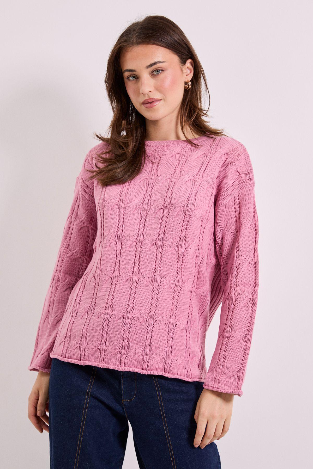 Mauve All Over Cable Jumper by DOROTHY PERKINS Mauve All Over Cable Jumper by DOROTHY PERKINS