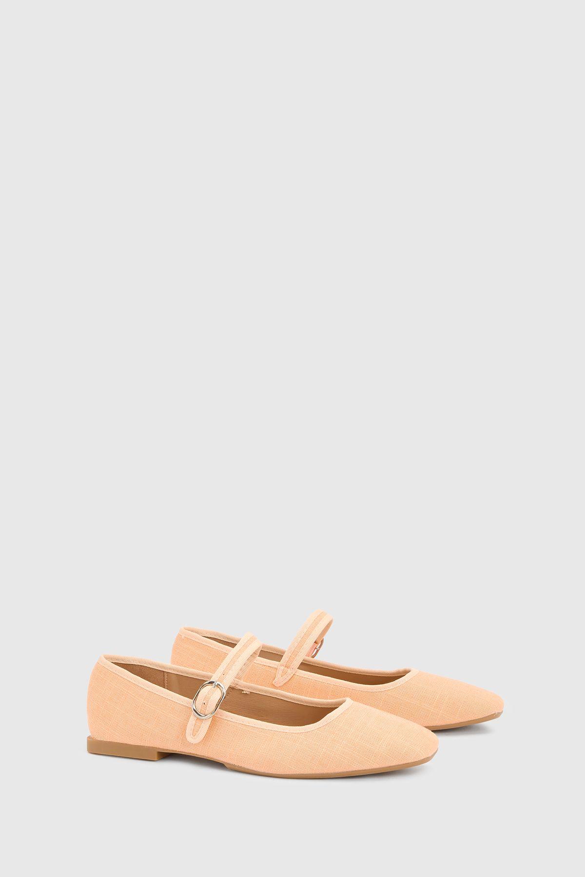 Mina Textile Square Toe Mary Jane Flats by DOROTHY PERKINS