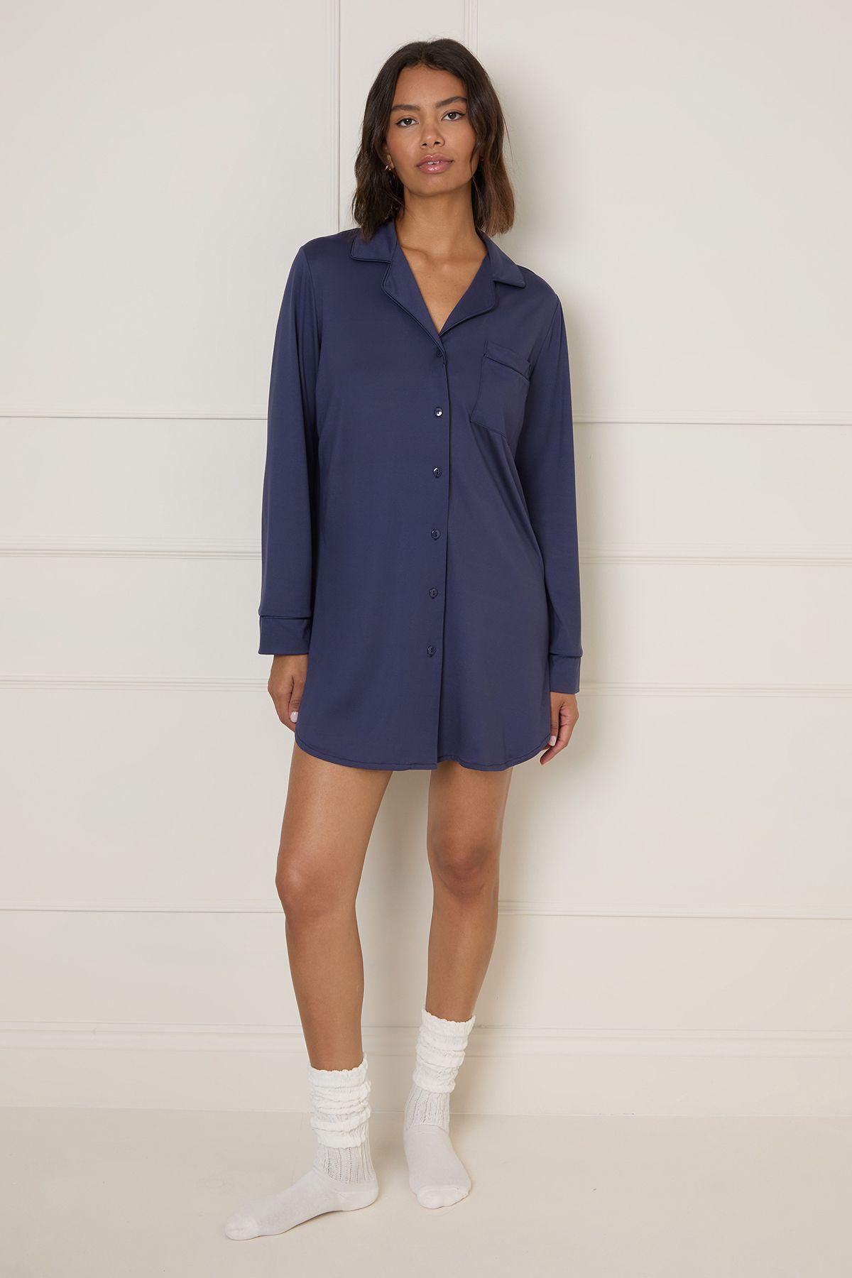 Nightwear Tipped Pyjama Shirt by DOROTHY PERKINS