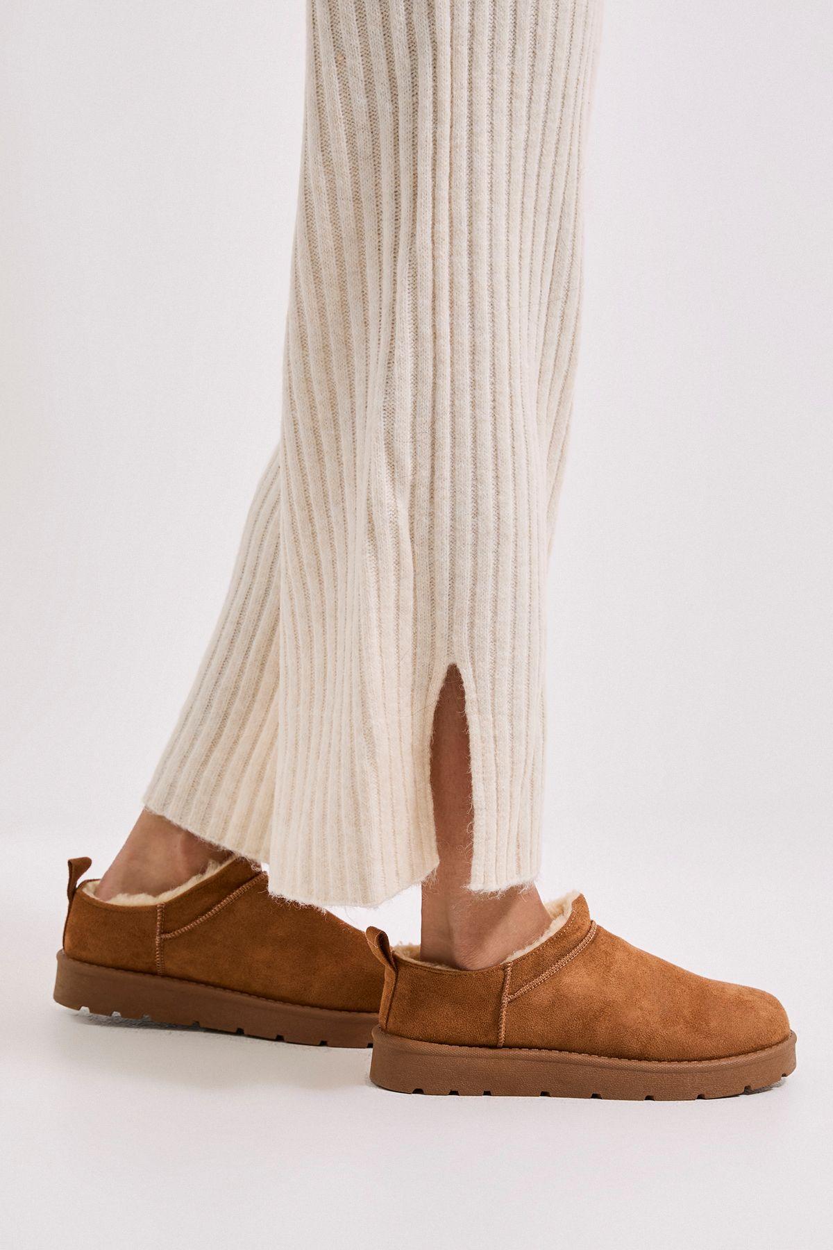 Pamela Cozy Faux Suede Fur Trim Boots by DOROTHY PERKINS