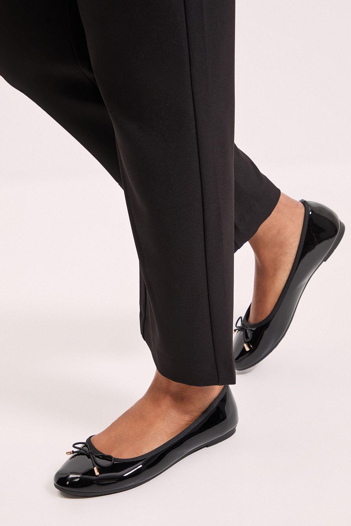 Penny Faux Patent Leather Comfort Ballerinas by DOROTHY PERKINS