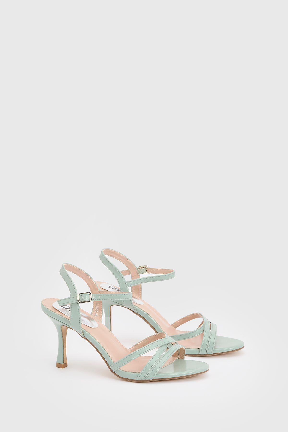 Peppa Faux Leather Strappy 2 Part Heeled Sandals by DOROTHY PERKINS