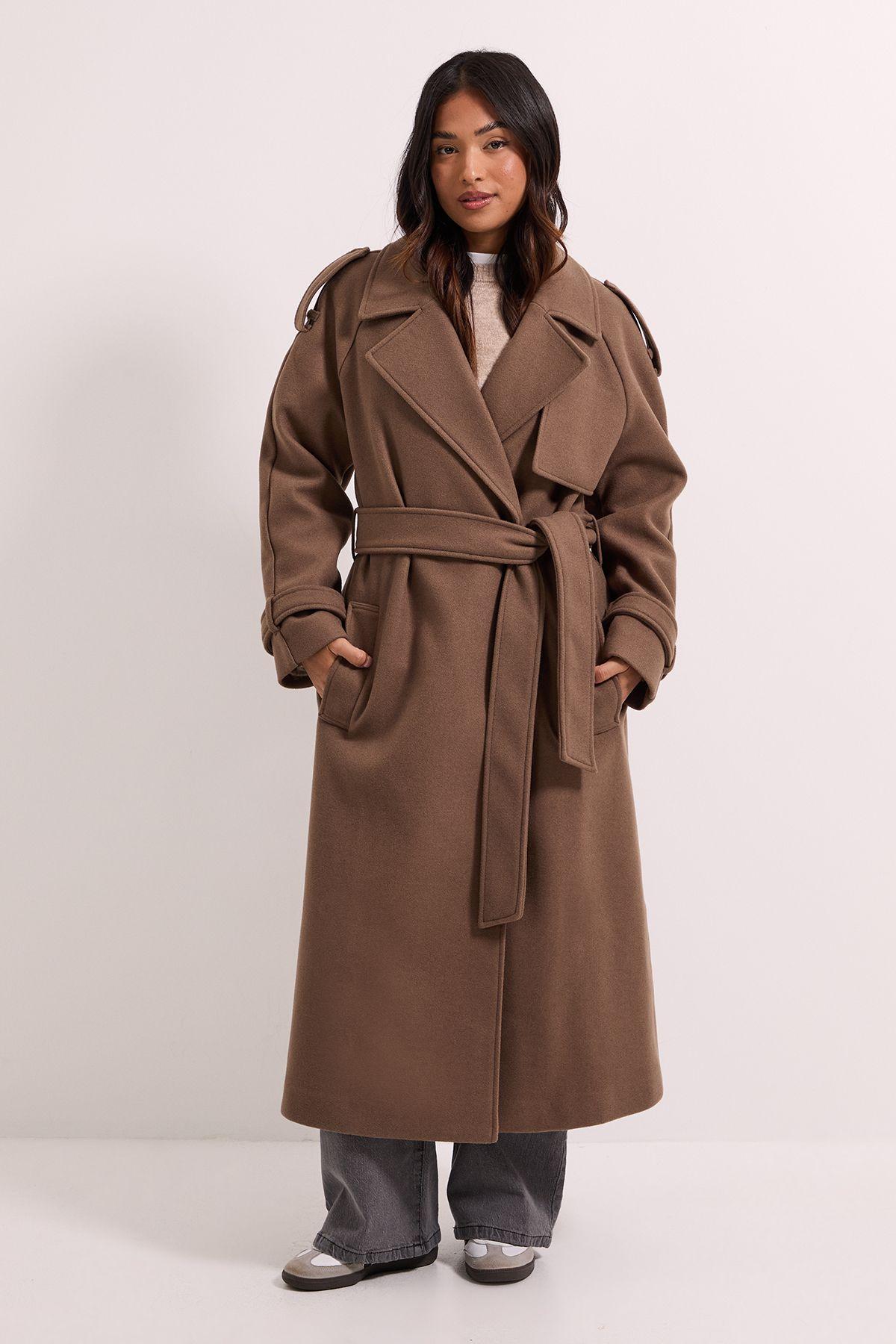 Petite Belted Trench by DOROTHY PERKINS