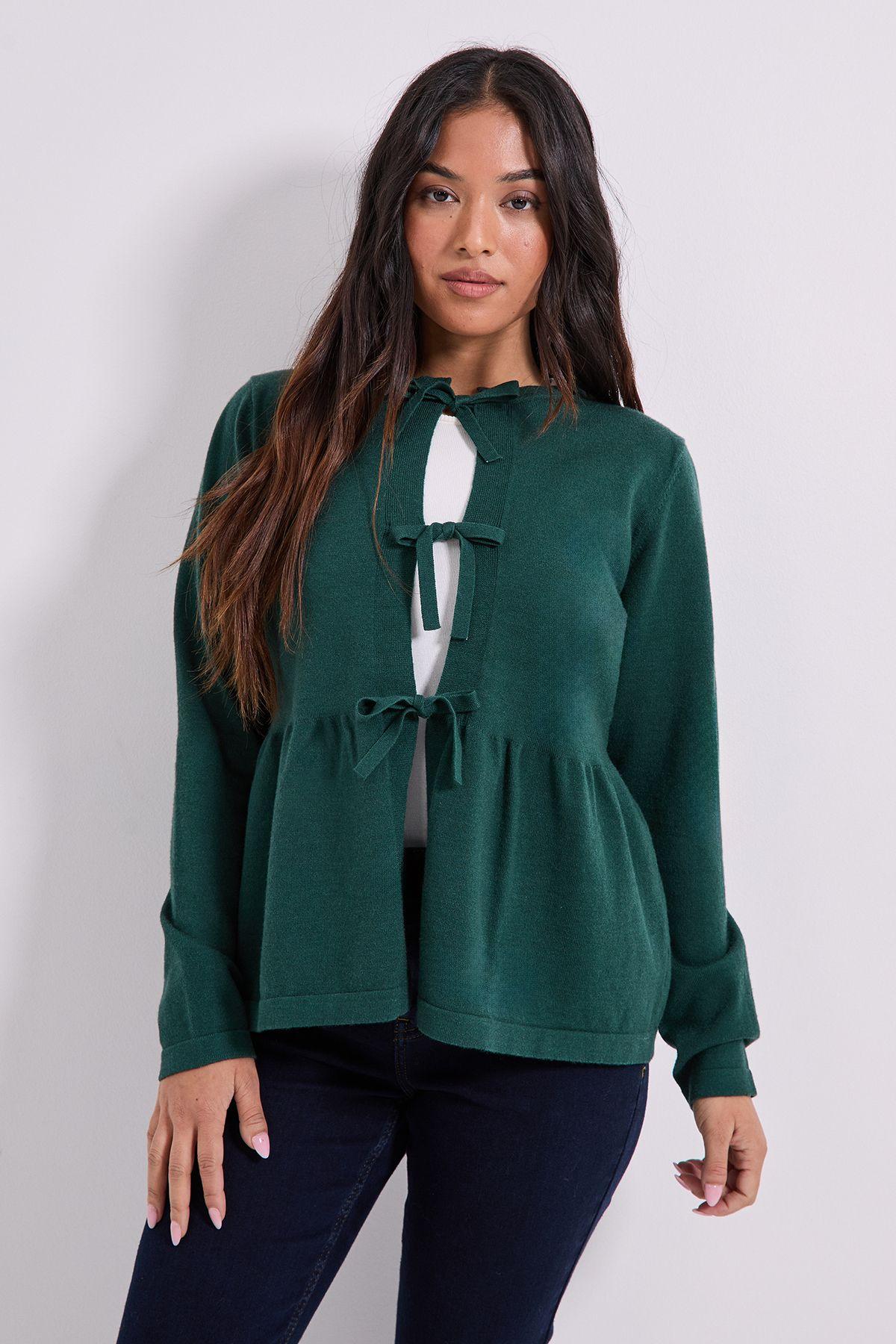 Petite Peplum Cardigan by DOROTHY PERKINS