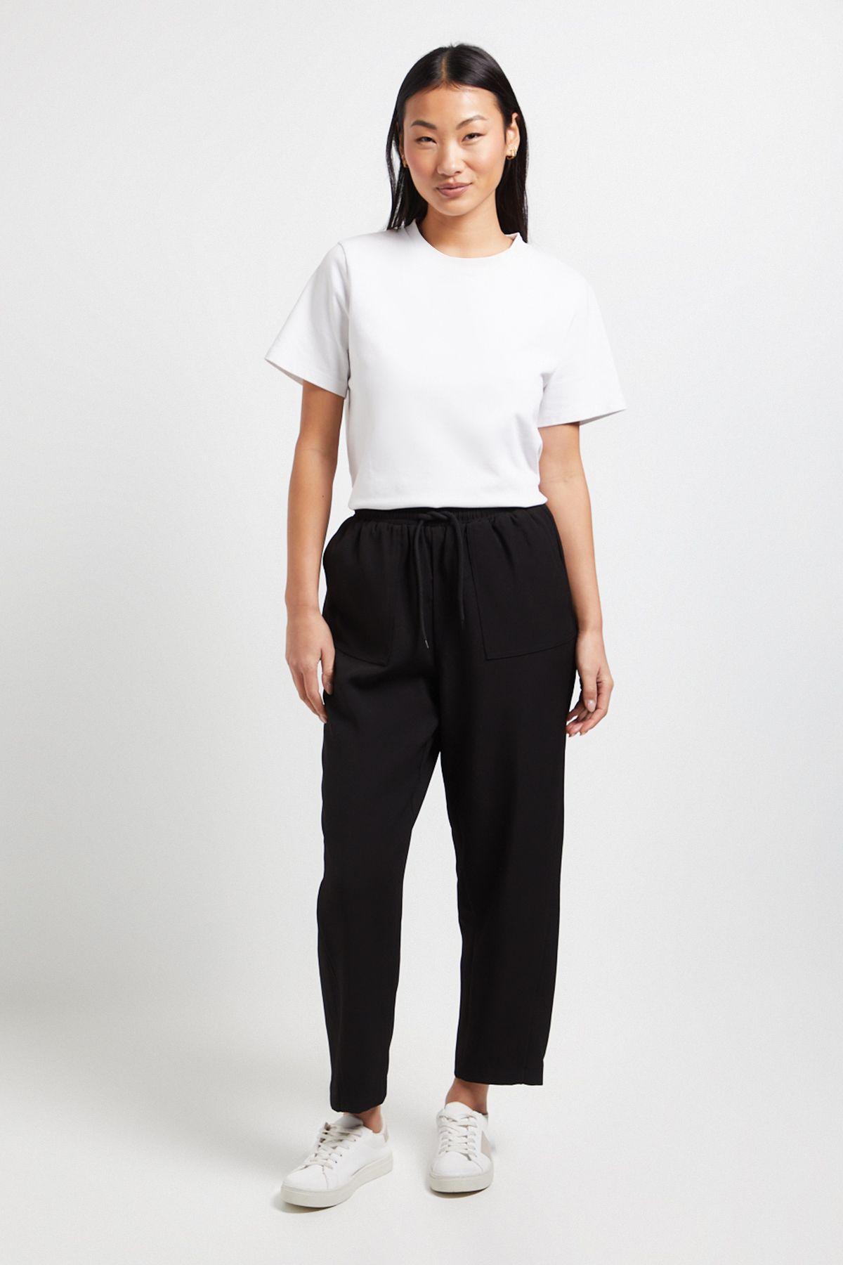 Petite Pull On Barrel Leg Trouser by DOROTHY PERKINS