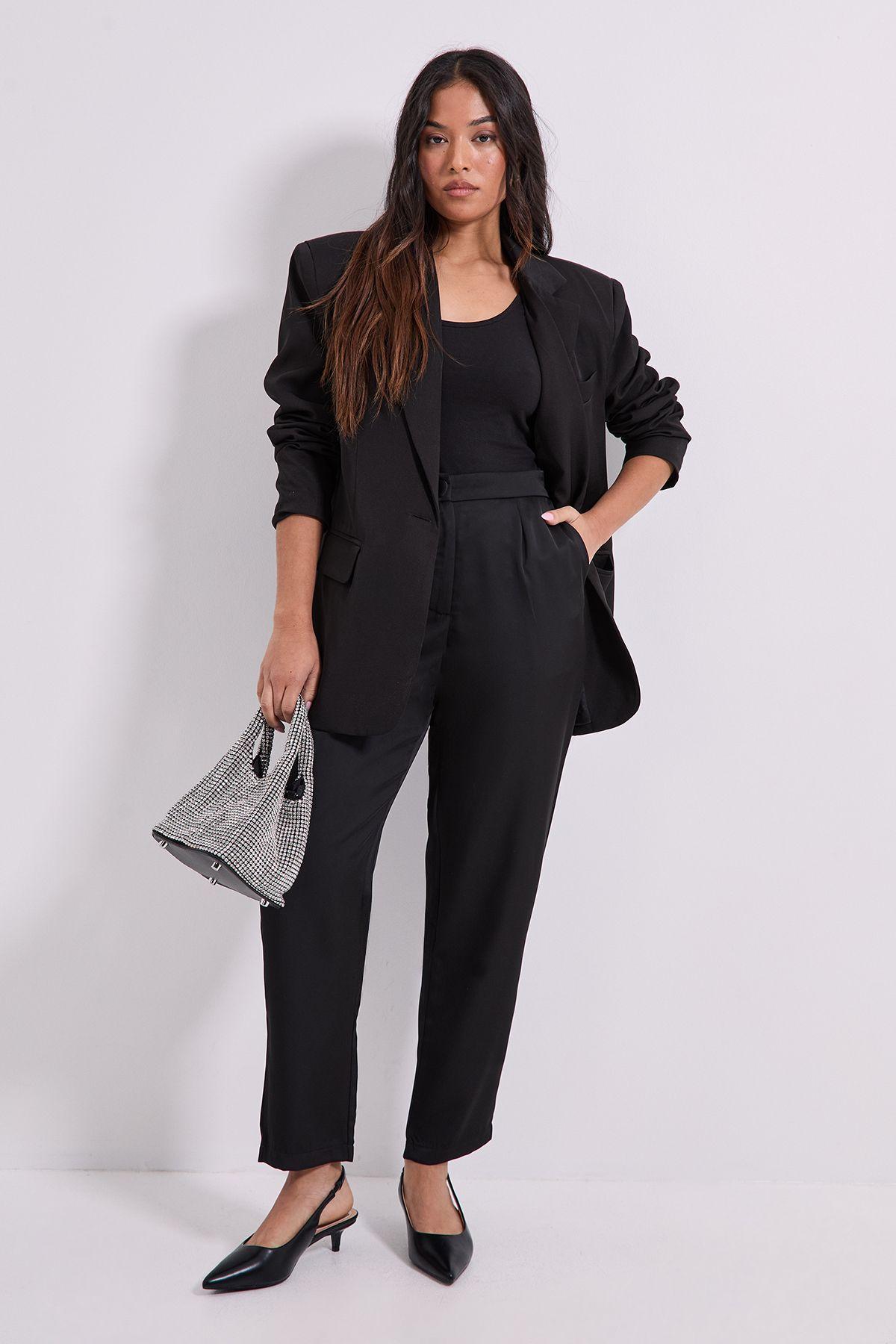 Petite Satin Tapered Trouser by DOROTHY PERKINS