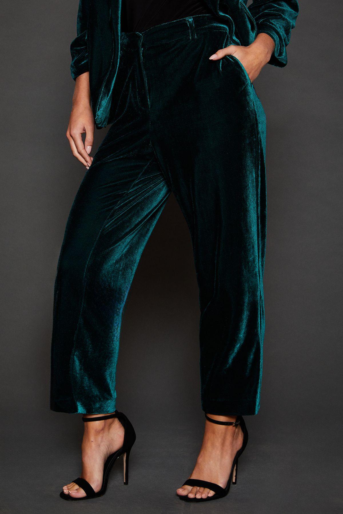 Petite Velvet Trouser by DOROTHY PERKINS