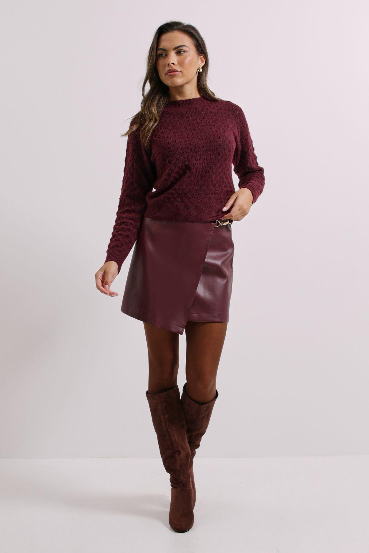 Plum Pointelle Jumper by DOROTHY PERKINS