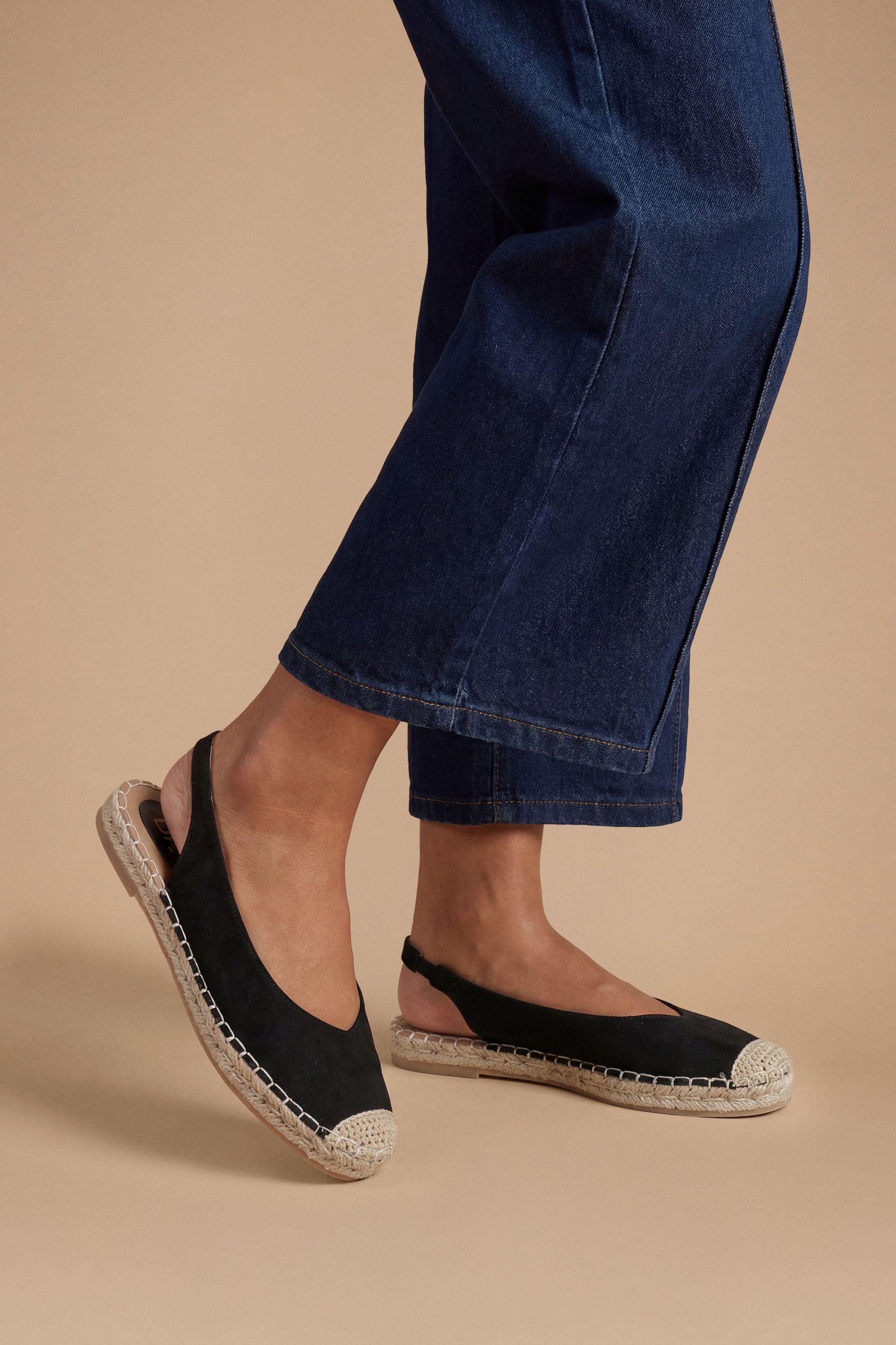 Priscilla Faux Suede Slingback Espadrille Flats by DOROTHY PERKINS