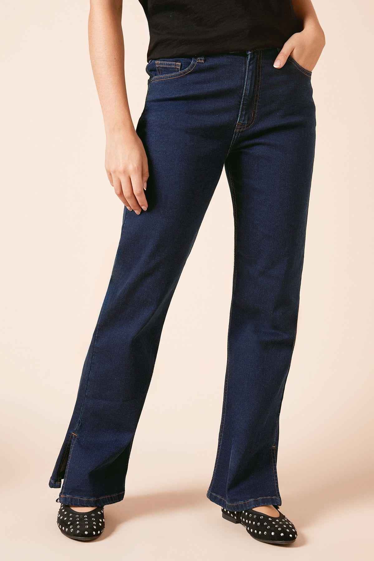 Straight Leg Jean With Side Split by DOROTHY PERKINS