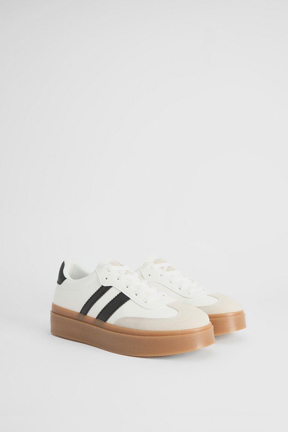 Tony Faux Leather Lace Up Chunky Trainers by DOROTHY PERKINS