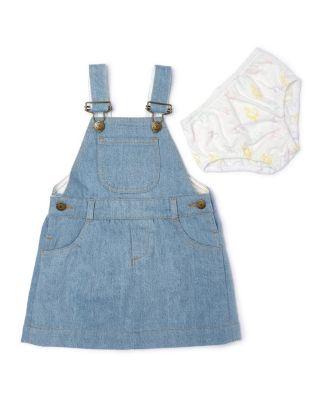 Girls' Denim Unicorn Overall Dress Set - Baby by DOTTY DUNGAREES