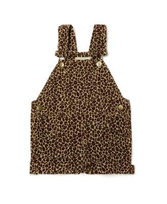 Unisex Leopard Print Overall Shorts - Baby by DOTTY DUNGAREES