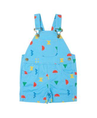 Unisex Random Variables Printed Overall Shorts - Baby by DOTTY DUNGAREES