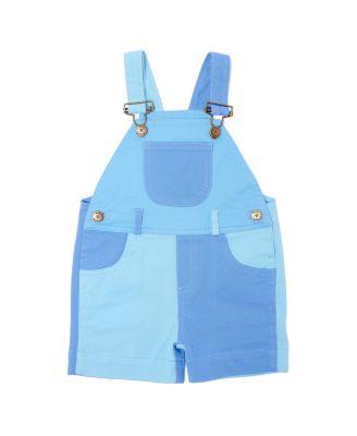 Unisex Tonal Colorblock Overall Shorts - Baby by DOTTY DUNGAREES