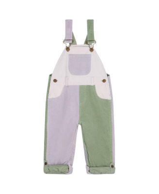 Unisex Waterlilies Patchwork Corduroy Overalls - Baby by DOTTY DUNGAREES