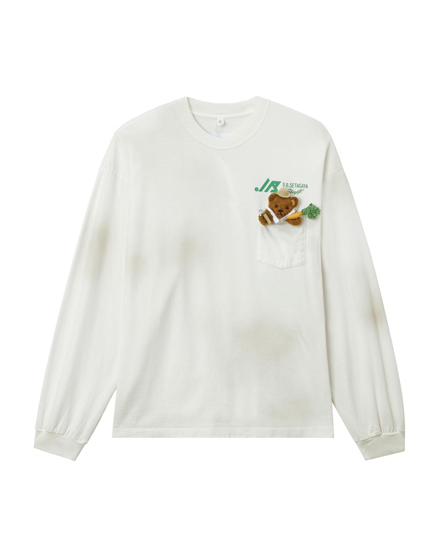 Bear pocket long sleeve tee by DOUBLET
