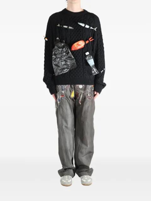 Caught In The Cable Fisherman sweater by DOUBLET