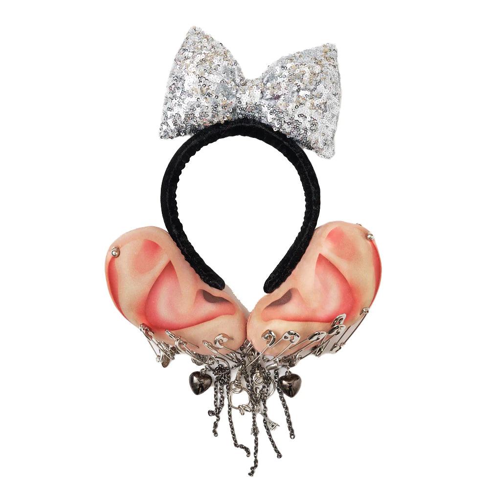DOUBLET - Headband With Ears - (Multi) by DOUBLET