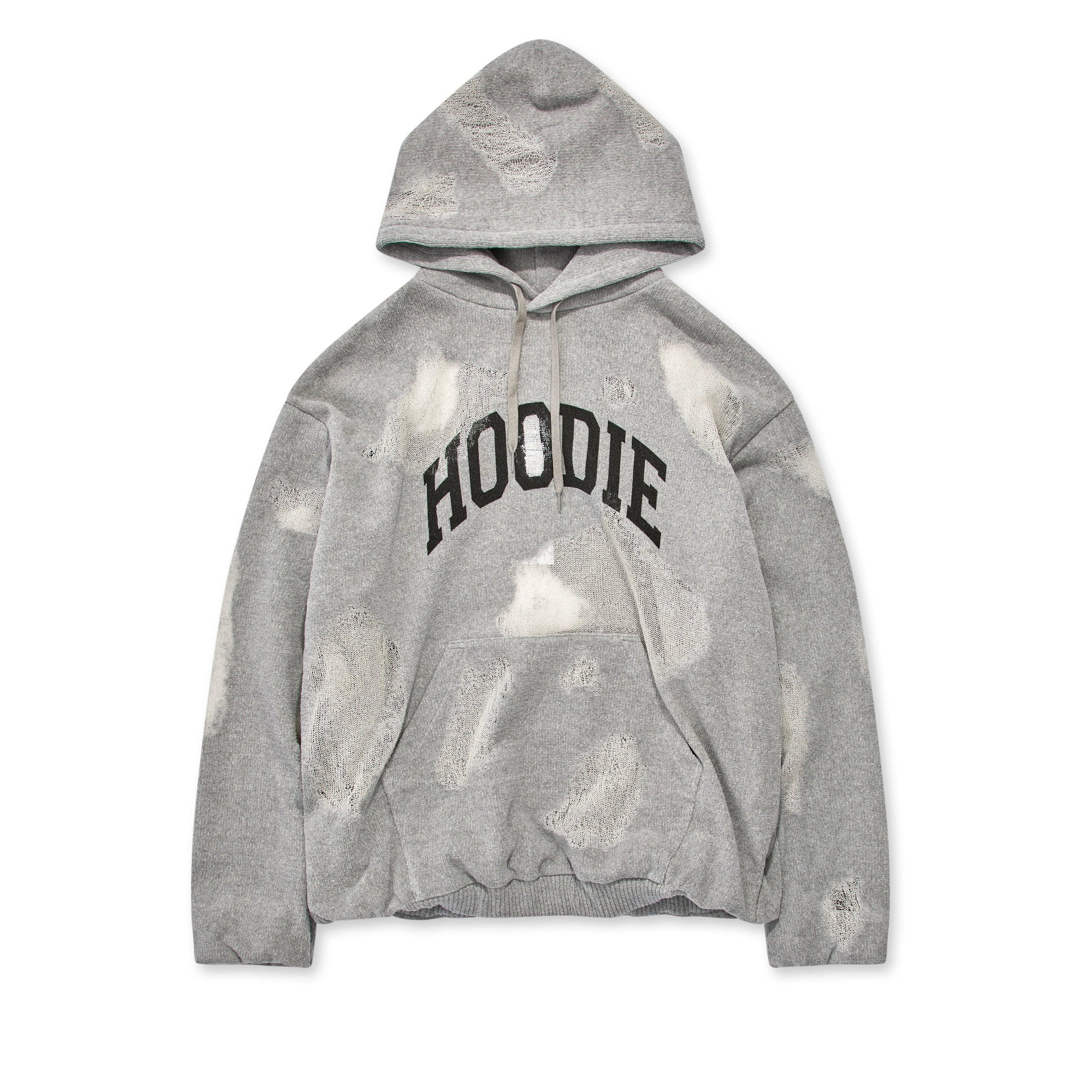 DOUBLET - Men's Knit Hoodie - (Top Grey) by DOUBLET