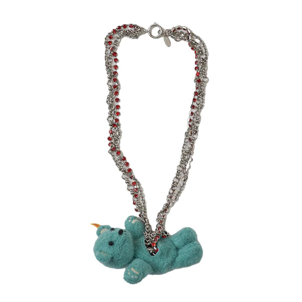 DOUBLET - Stuffed Bear Necklace - (Light Blue) by DOUBLET