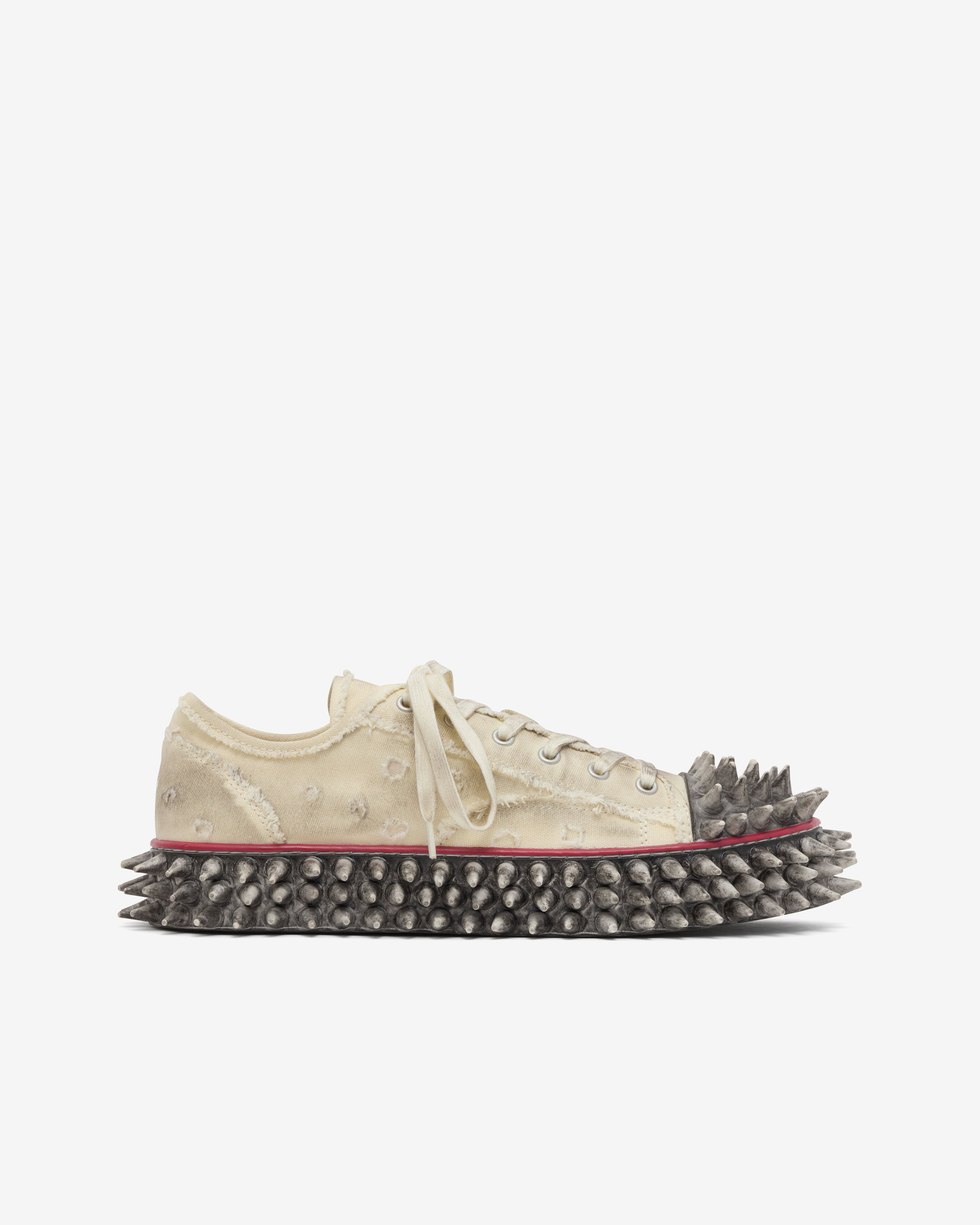 Doublet - Men's Dirty Spike Toe - (White) by DOUBLET