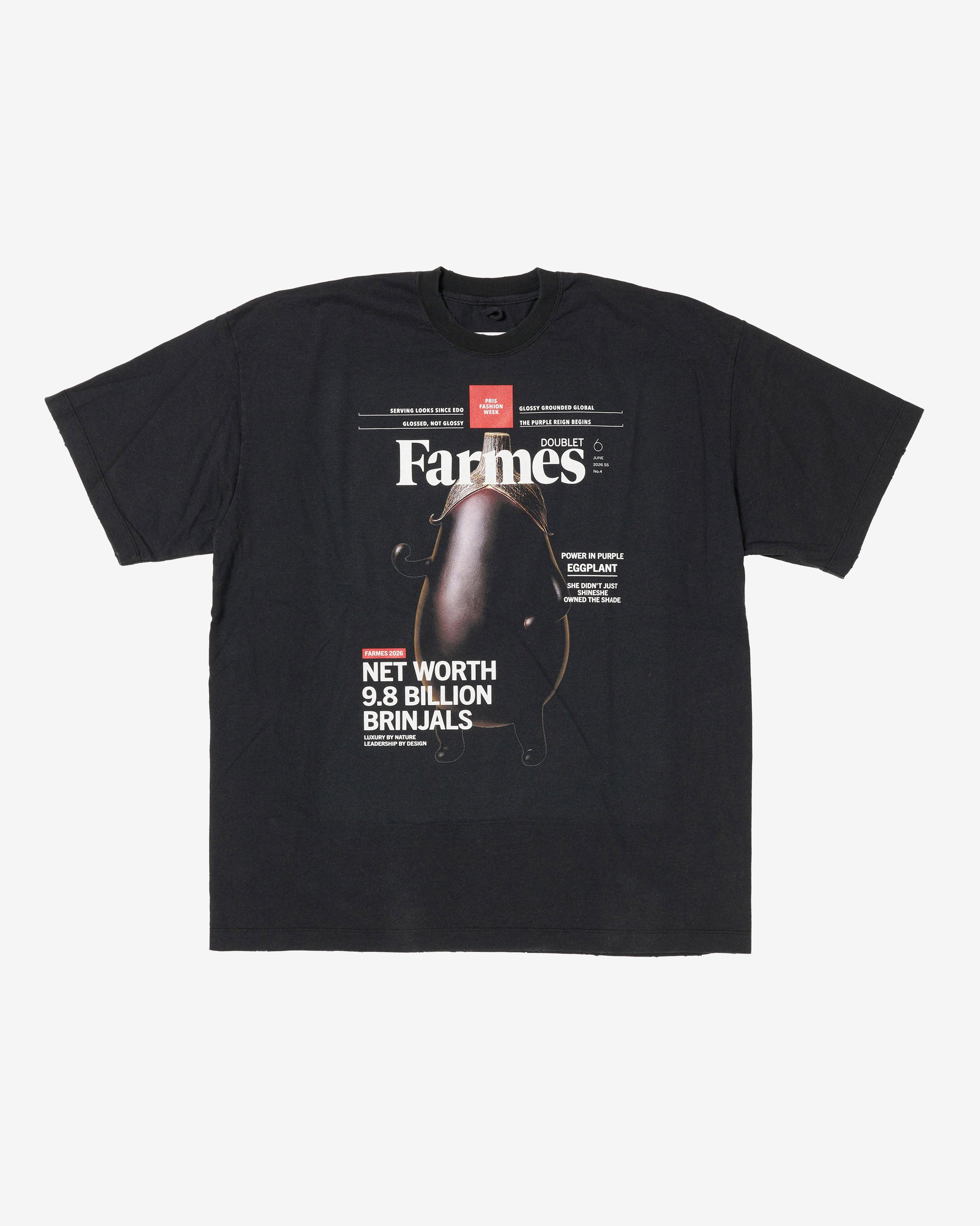 Doublet - Men's Farmes Magazine Cover T-Shirt - (Black) by DOUBLET
