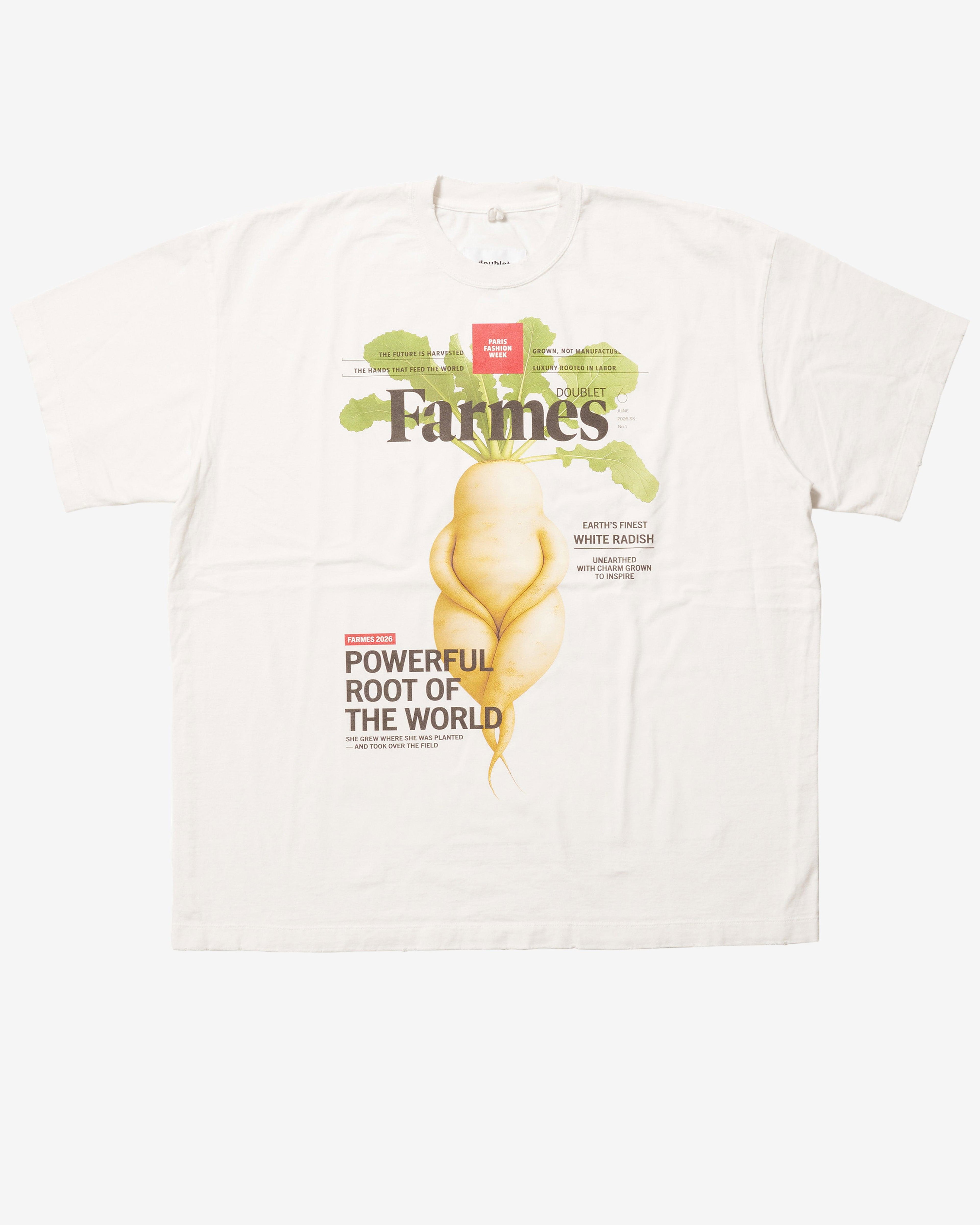 Doublet - Men's Farmes Magazine Cover T-Shirt - (White) by DOUBLET