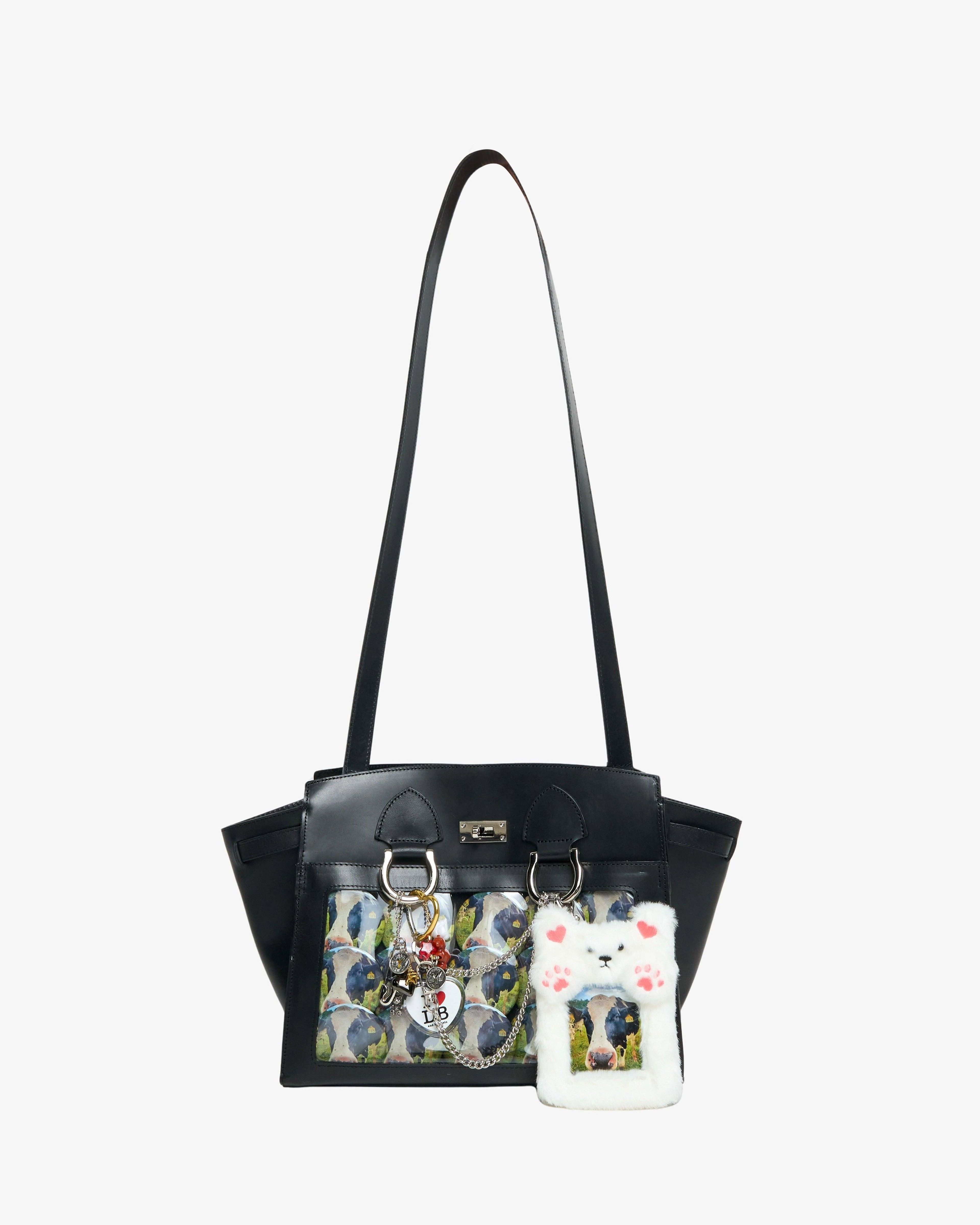 Doublet - Men's Leather "Ita" Shoulder Bag - (Black) by DOUBLET