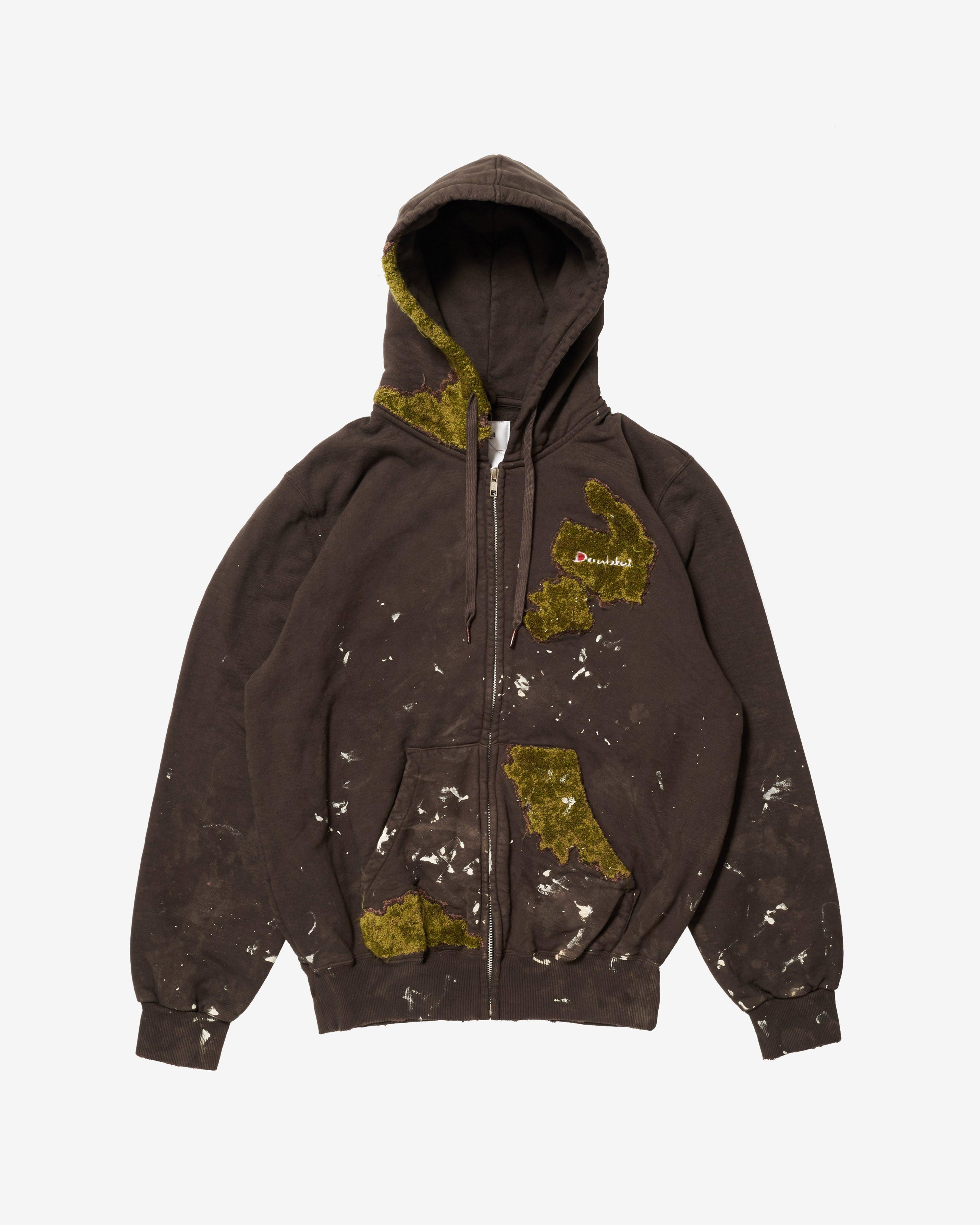 Doublet - Men's Moss-Grown Embroidery Hoodie - (Brown) by DOUBLET
