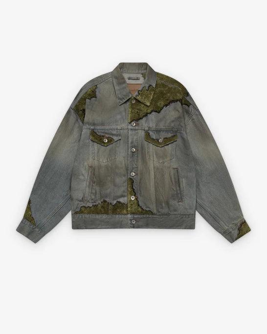 Doublet - Men's Moss-Grown Wood Denim Jacket - (Indigo) by DOUBLET