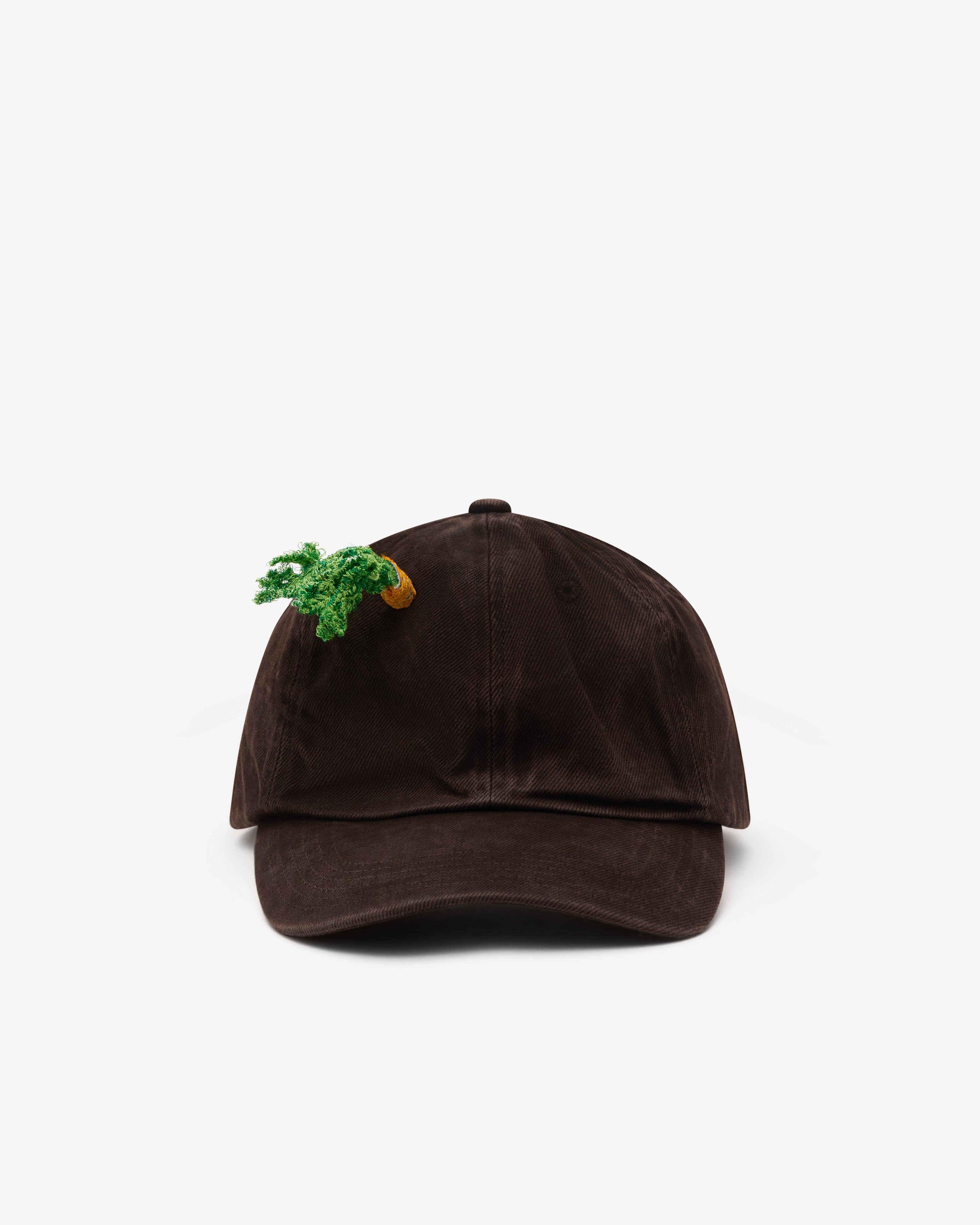 Doublet - Men's Mud-Dyed Carrot Cap - (Mud) by DOUBLET