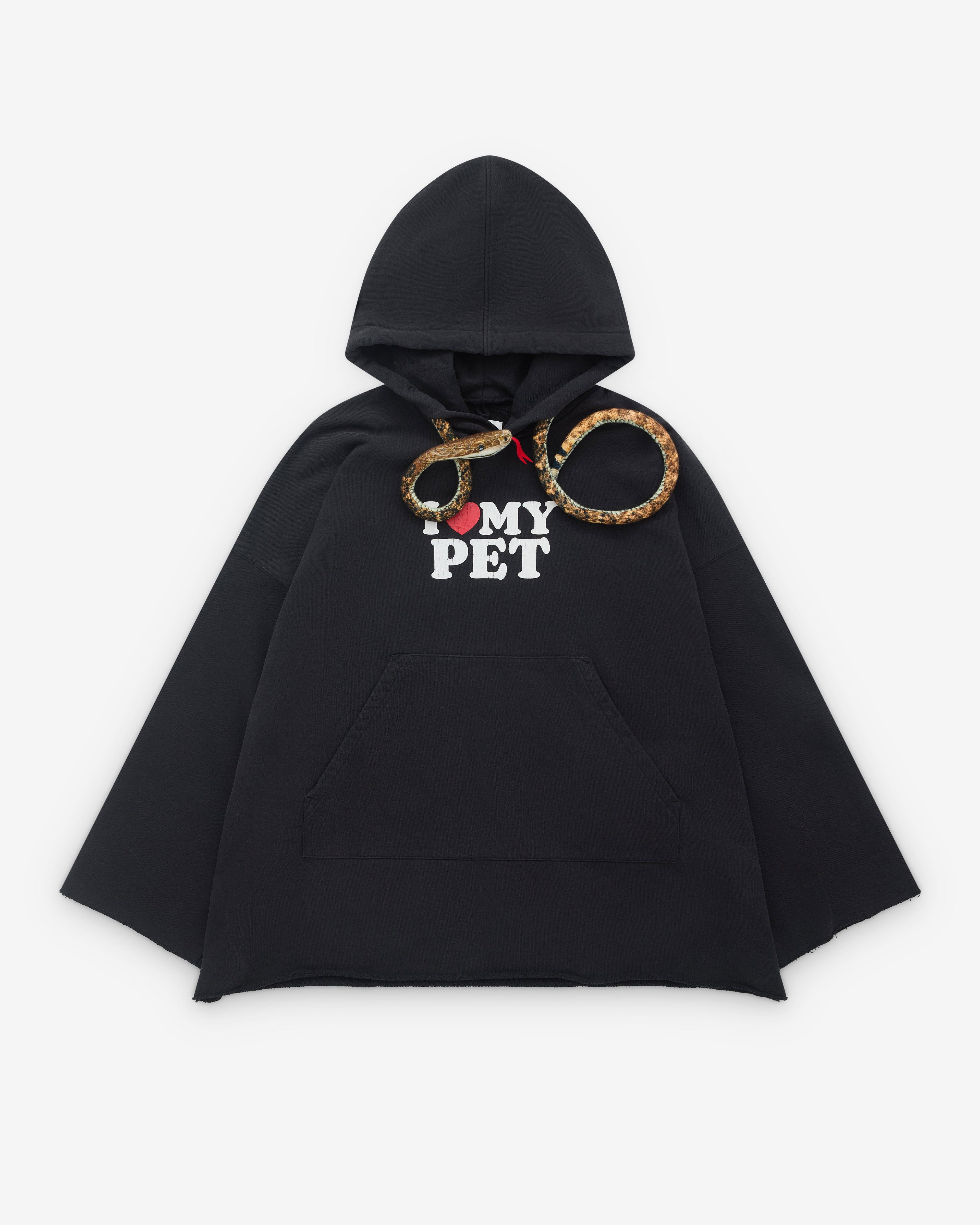 Doublet - Men’s Pet Hoodie - (Black) by DOUBLET