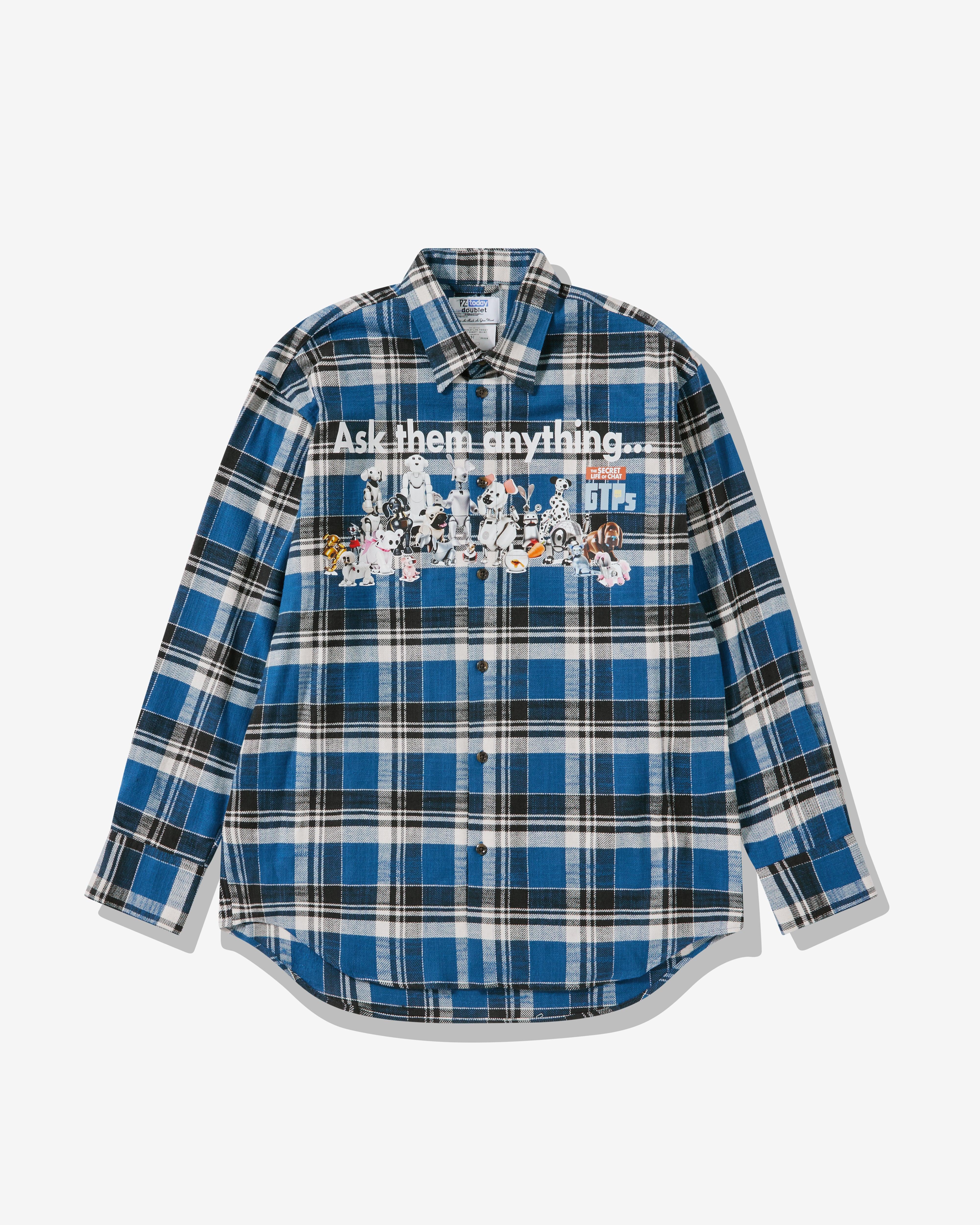 DOUBLET × PZ TODAY ネルシャツ（doublet X PZ TODAY PET ROBOT SHIRT 