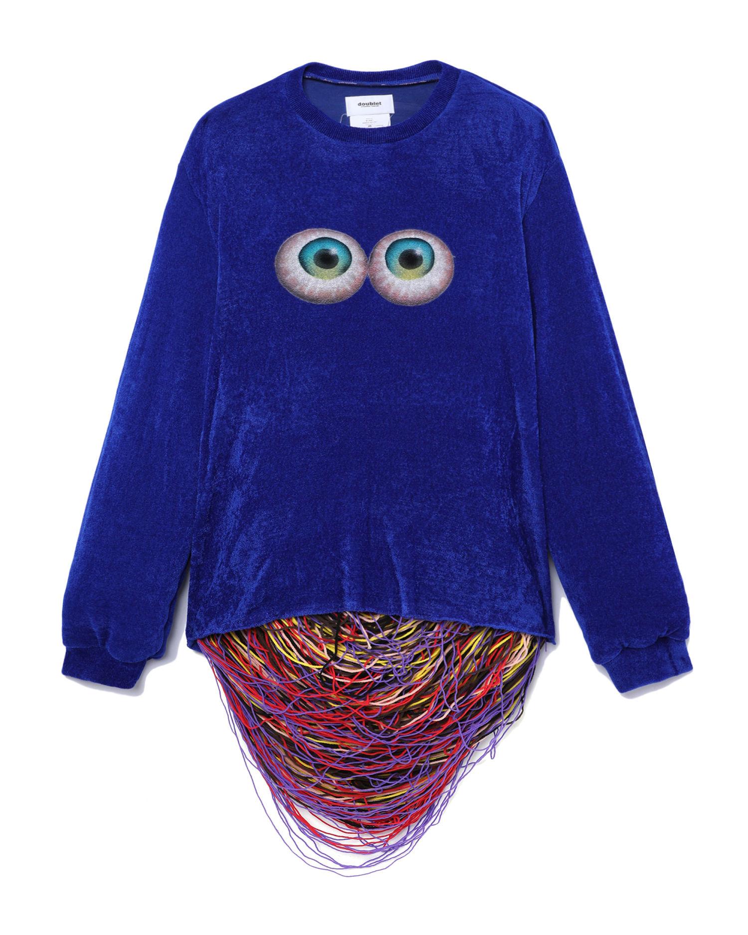 Eyeballs print sweatshirt by DOUBLET