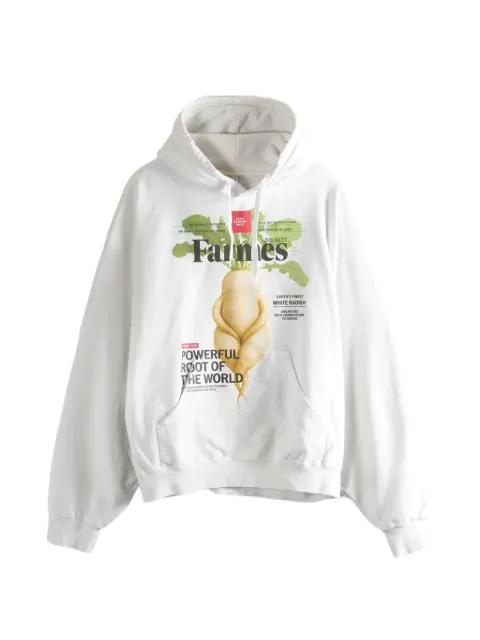 Farmes Magazine Cover printed hoodie by DOUBLET