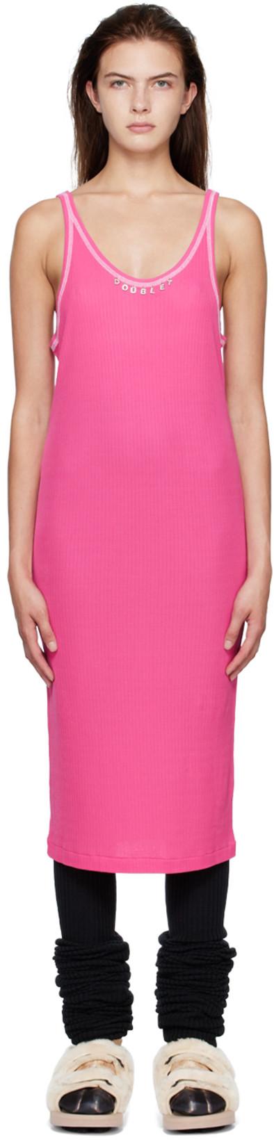 Pink Rib Minidress by DOUBLET