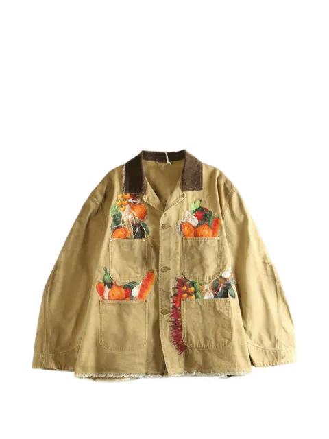 Vegetable-embroidered jacket by DOUBLET
