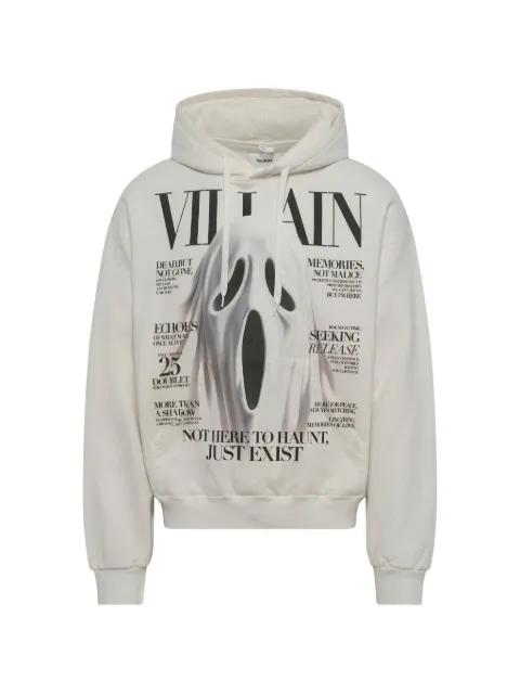 Villain Cover print hoodie by DOUBLET