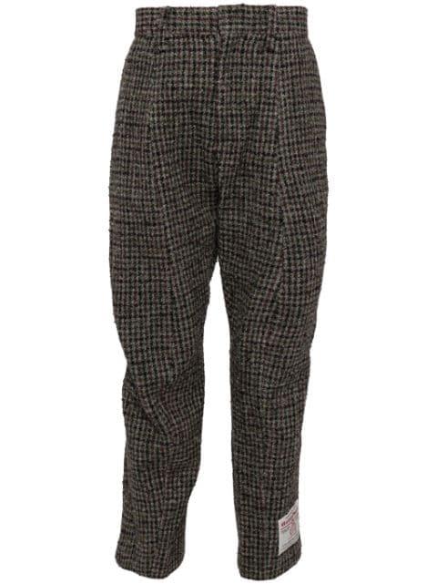 Zombie Silhouette tweed trousers by DOUBLET