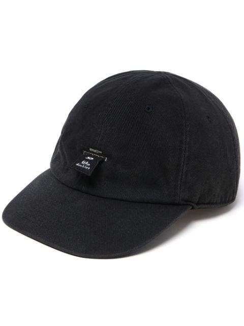 appliqué-detail corduroy cap by DOUBLET
