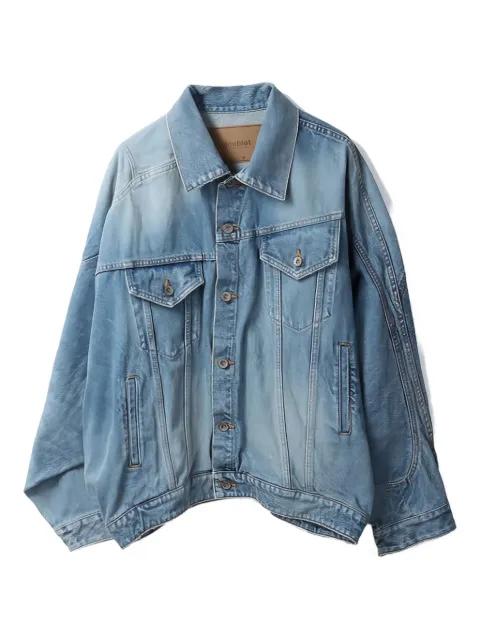 asymmetric denim jacket by DOUBLET