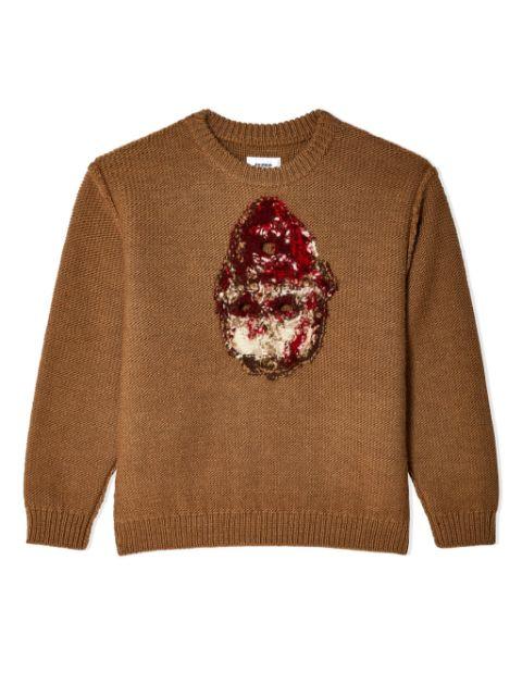 embroidered sweater by DOUBLET