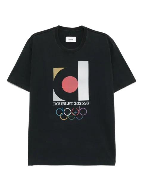 graphic-print T-shirt by DOUBLET